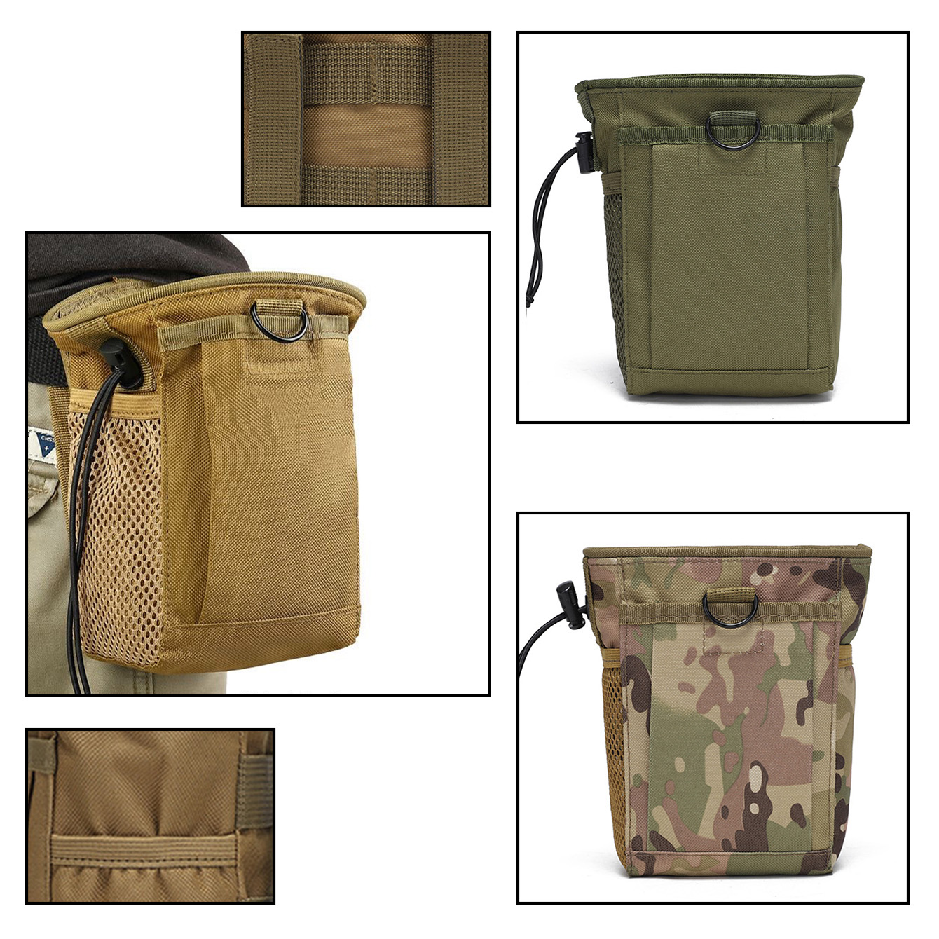 Outdoor Hunting Belt - حقيبة مولي مموهة سعة 3-5 لتر،