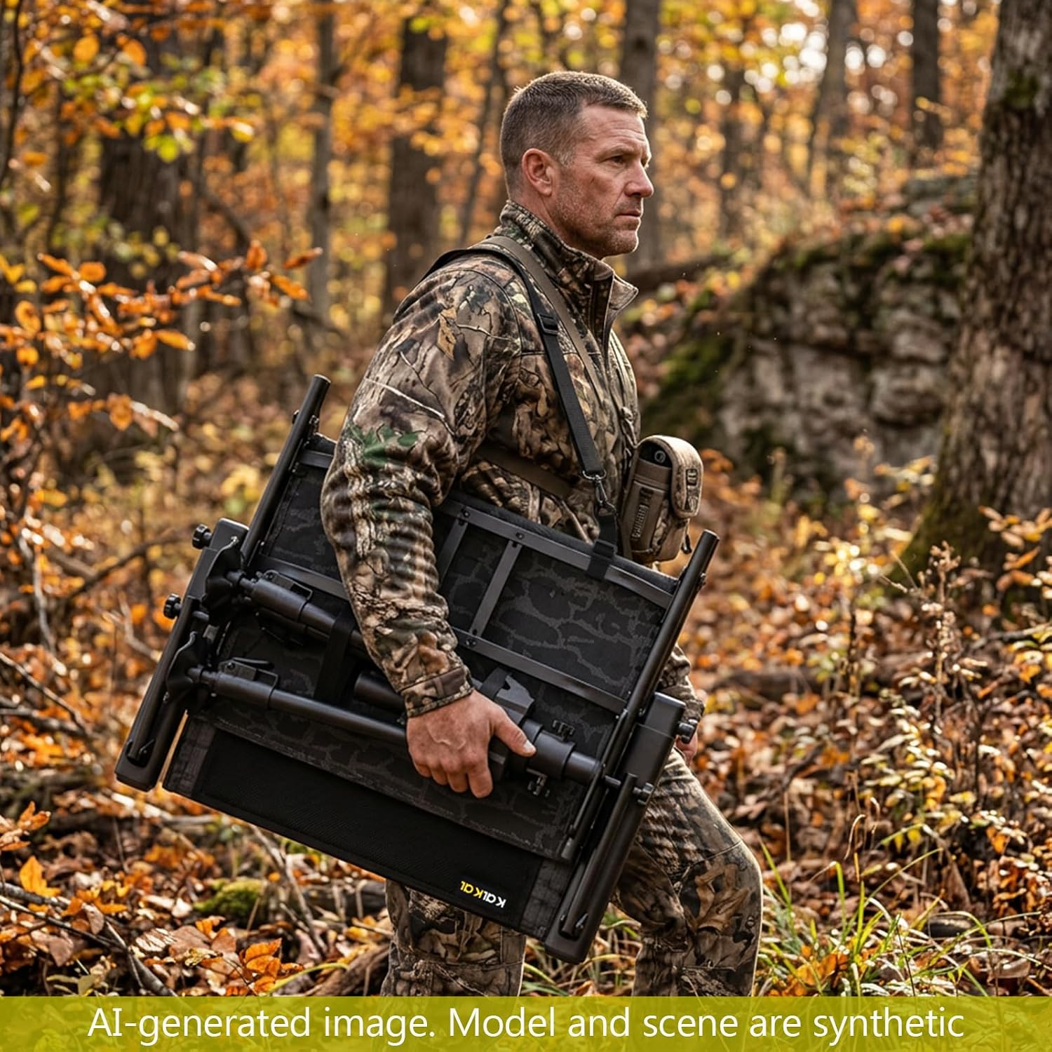 Hunting And Fishing Outdoor Chairs - كرسي صيد دوار صامت 360 درجة،