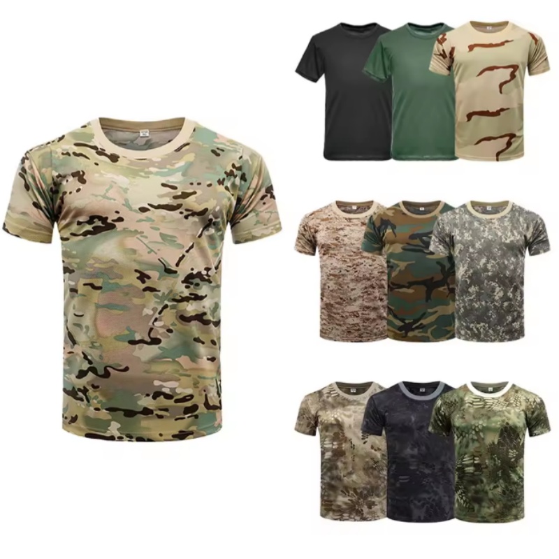 Outdoor Hunting T Shirts - قمصان رياضية رجالية للأنشطة الخارجية بتصميم