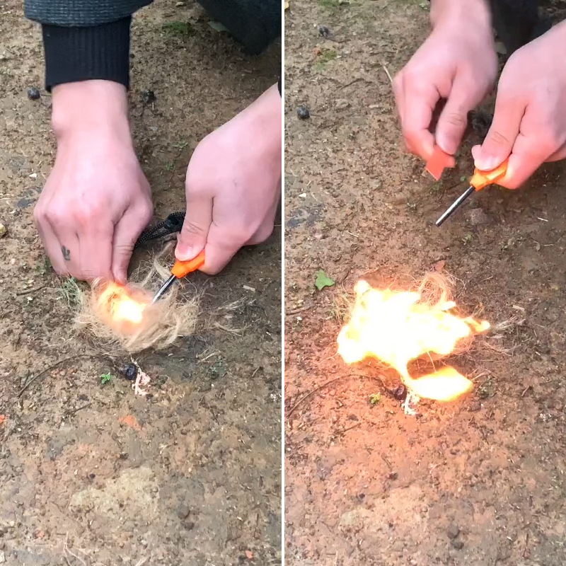 مشغل نار من الصوان للبقاء في ا - مراجعة Fire Starter Waterproof وسعره