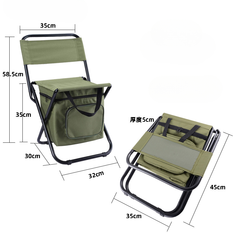 2 في 1 حقيبة كرسي الصيد القابل - مراجعة Hunting And Fishing Outdoor Chairs وسعره