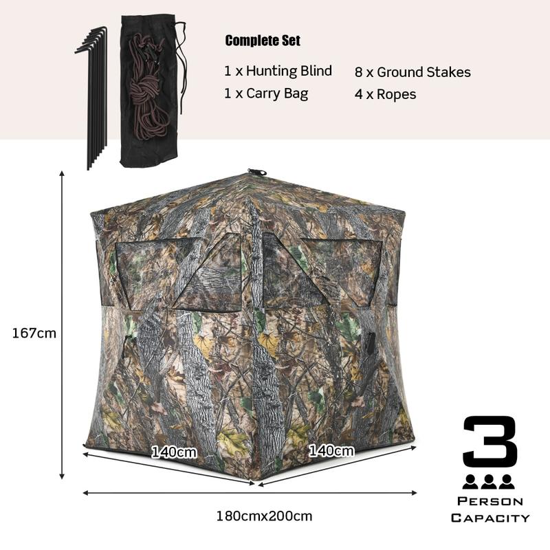 خيمة صيد محمولة مع أوتاد أرضية - مراجعة Hunting & Outdoor Supplies Photos وسعره