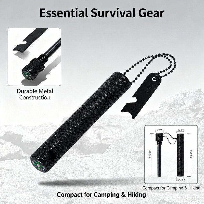 قضيب مغنيسيوم مع بوصلة - حجر إ - مراجعة Fire Starter Waterproof وسعره