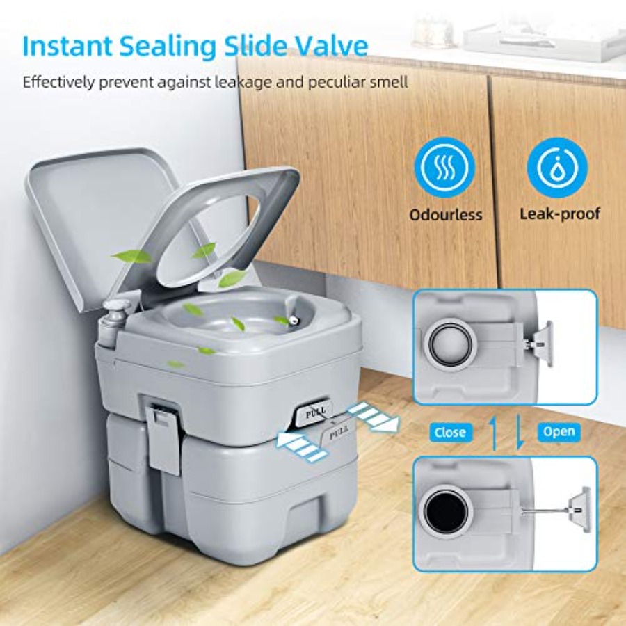 مرحاض متنقل للتخييم والرحلات و - مراجعة Hunting & Outdoor Supplies Photos وسعره