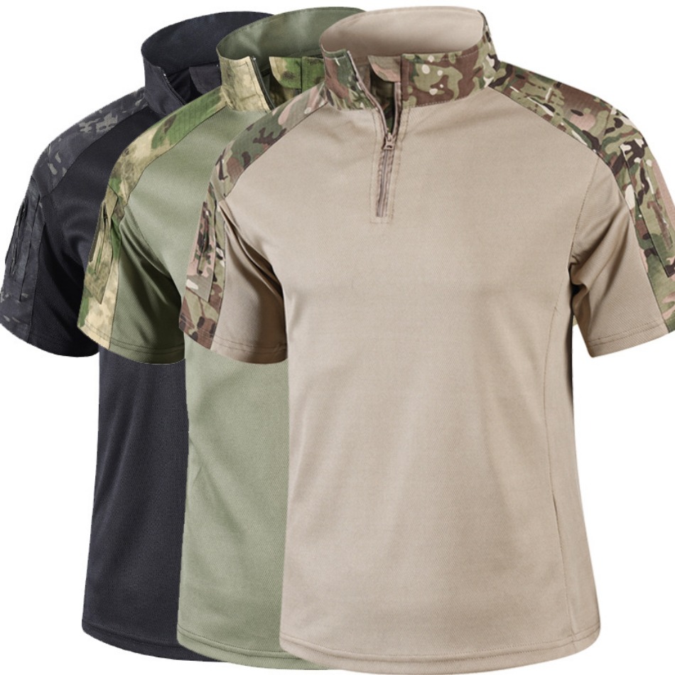 قميص تكتيكي مموه بأكمام قصيرة  - مراجعة Outdoor Hunting T Shirts وسعره