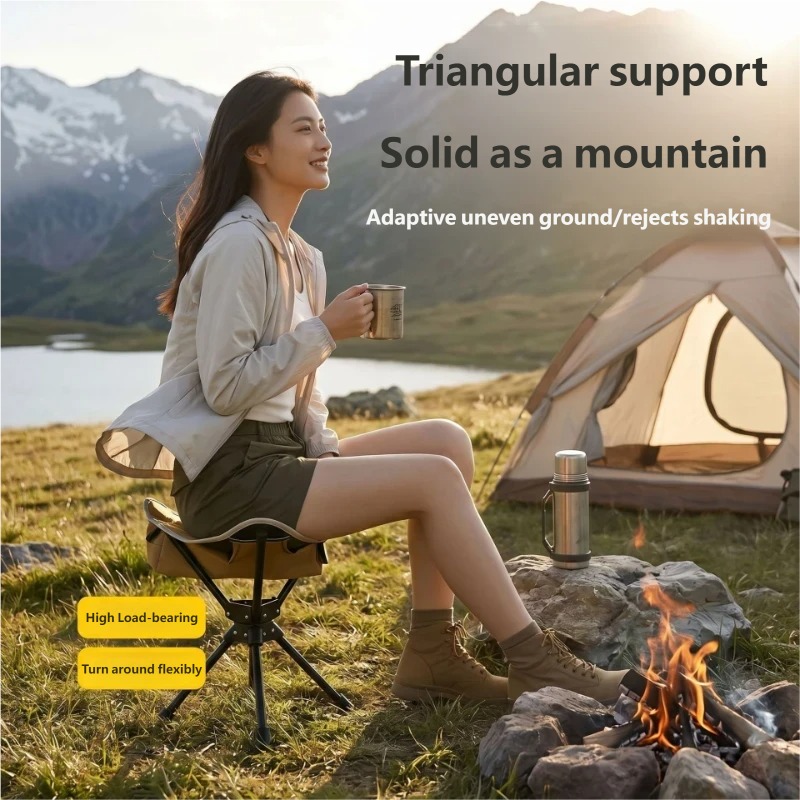 360 °   كرسي تخييم دوار خفيف ا - مراجعة Hunting And Fishing Outdoor Chairs وسعره