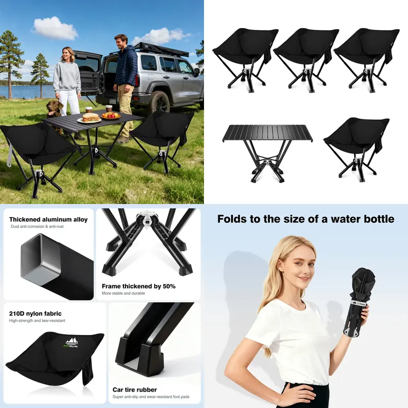 كرسي ألومنيوم قابل للطي، كرسي  - مراجعة Hunting And Fishing Outdoor Chairs وسعره